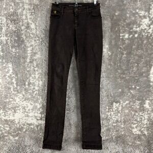 Second Yoga Jeans Size 27 Comfort Stretch Skinny Denim Pants Brown Women